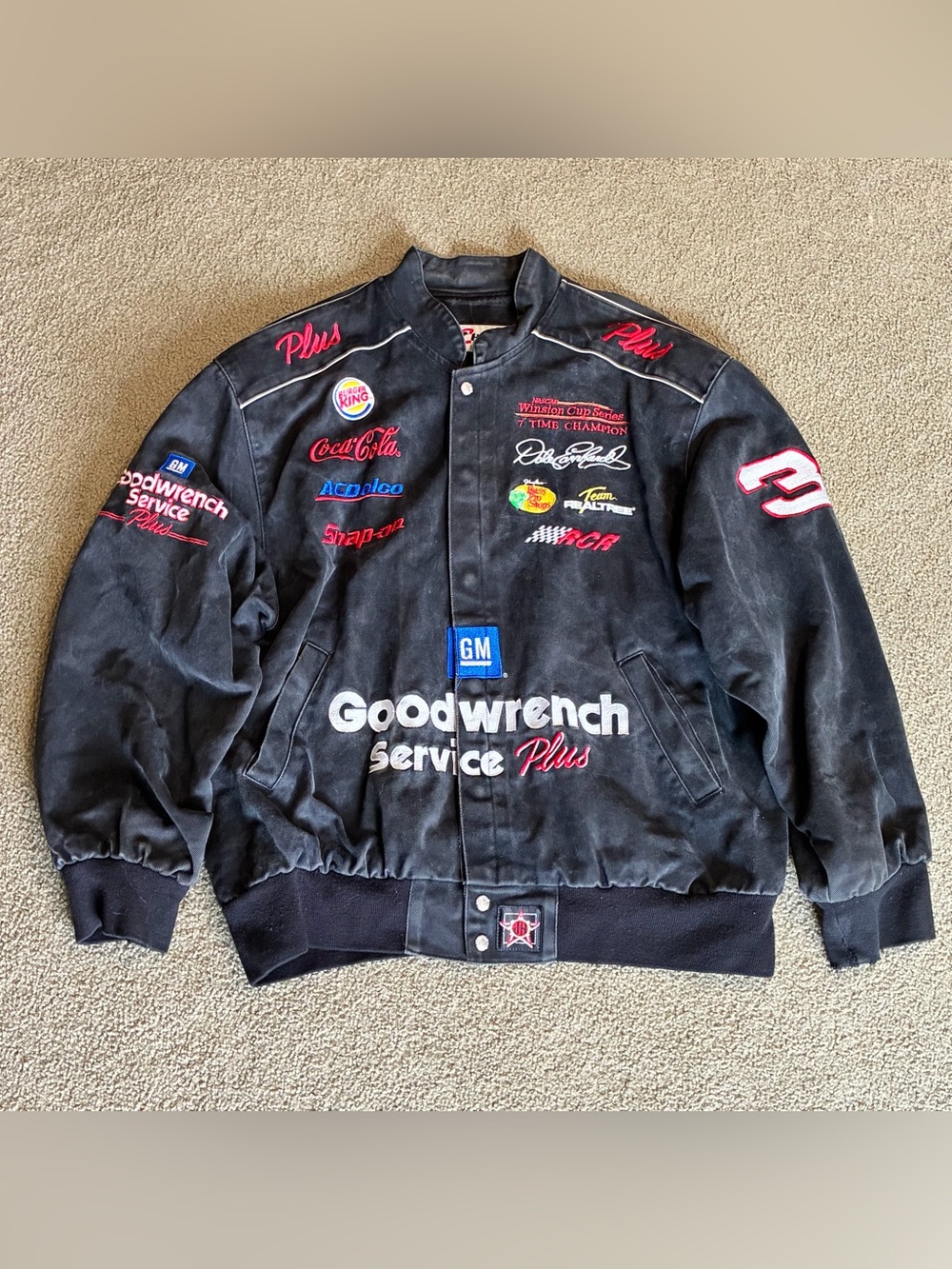 Vintage Chase Authentics Dale Earnhardt NASCAR Goodwrench Service Plus Jacket XL